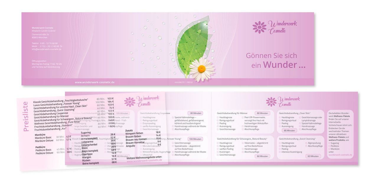 Folder und Einleger | Wunderwerk Cosmetic