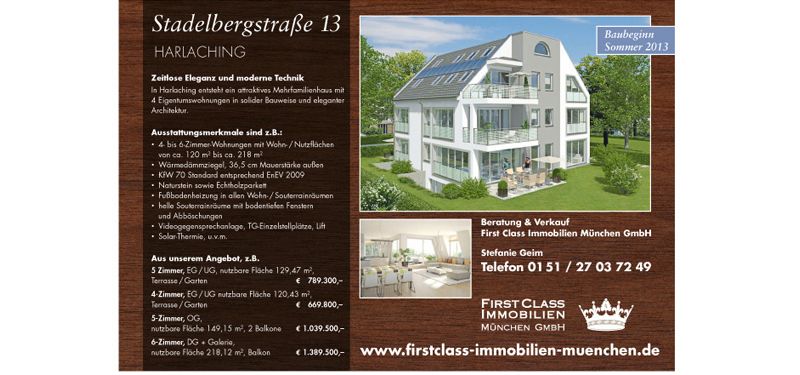 Süddeutsche Zeitung Webimmobilien | First Class Immobilien München