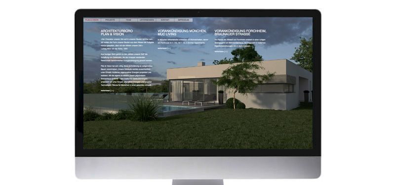 Webdesign | Architekturbüro Plan & Vision | www.plan-vision.de